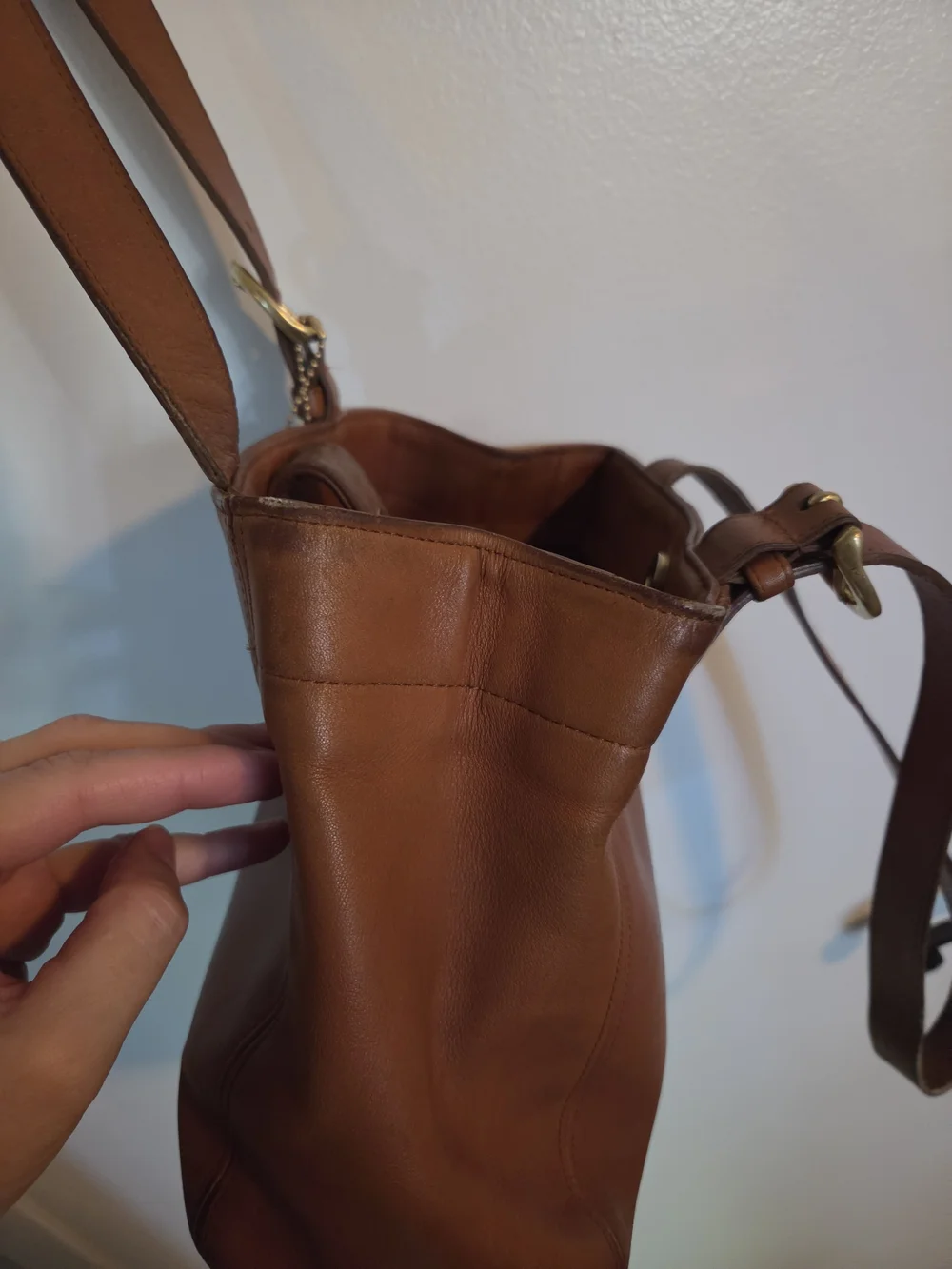 1997 COACH 4157 Brown LEATHER Waverly SOHO